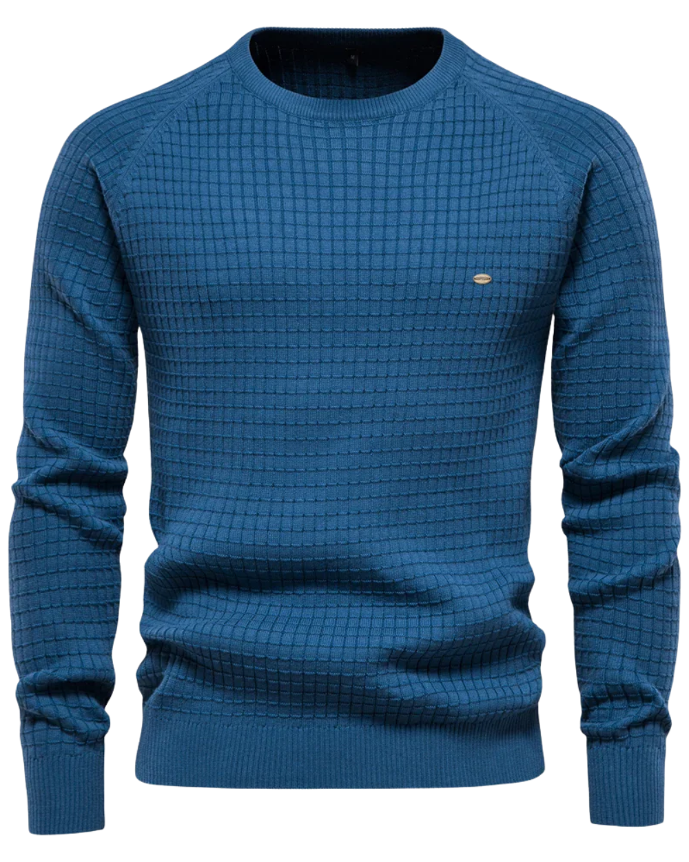 Seth - Men's Grid Pattern Sweater