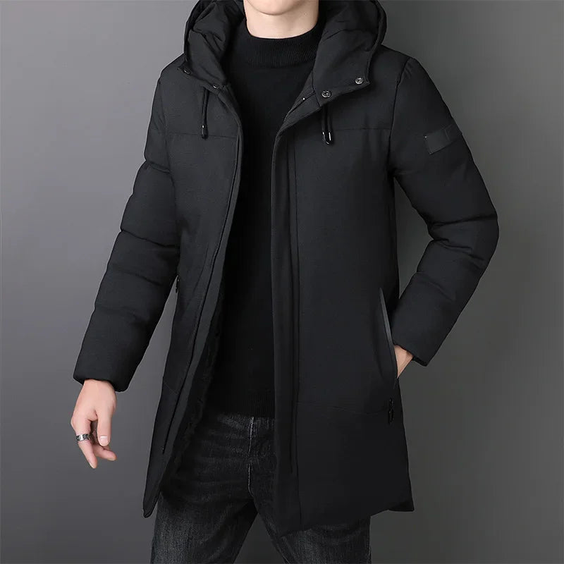 Elegant Long Men's Coat