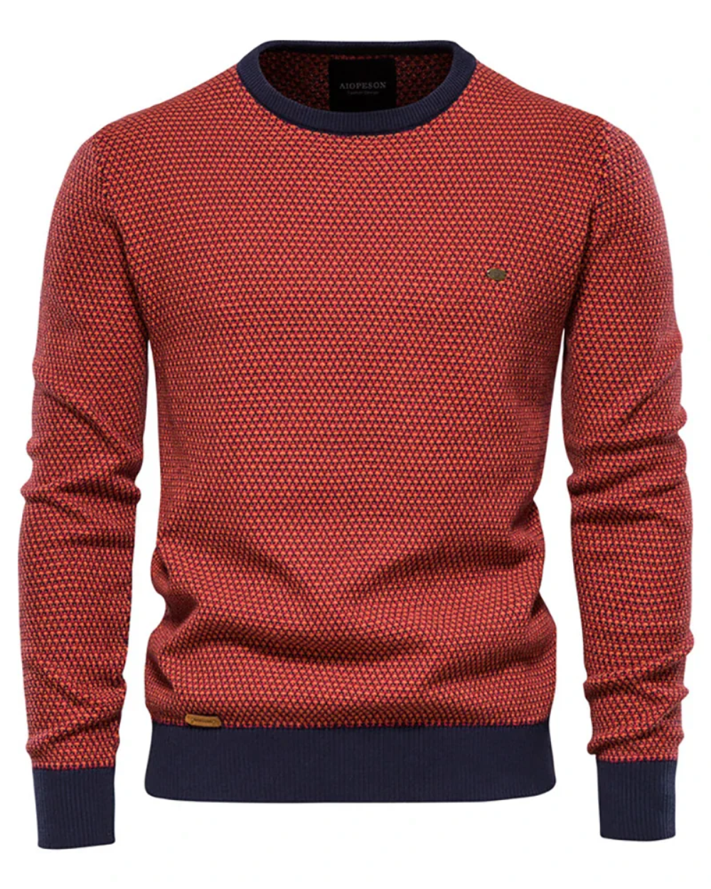 Mike - Men's Plaid Knit Sweater
