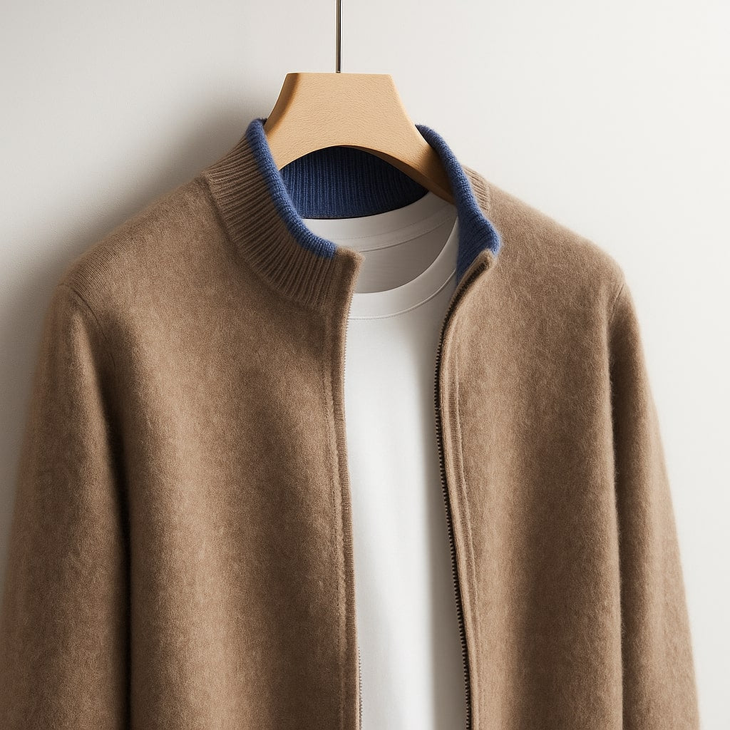 HARVEY™ | ELEGANT WOOL ZIP JACKET