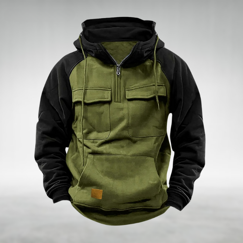 Hunter | Contrast Zip Hoodie