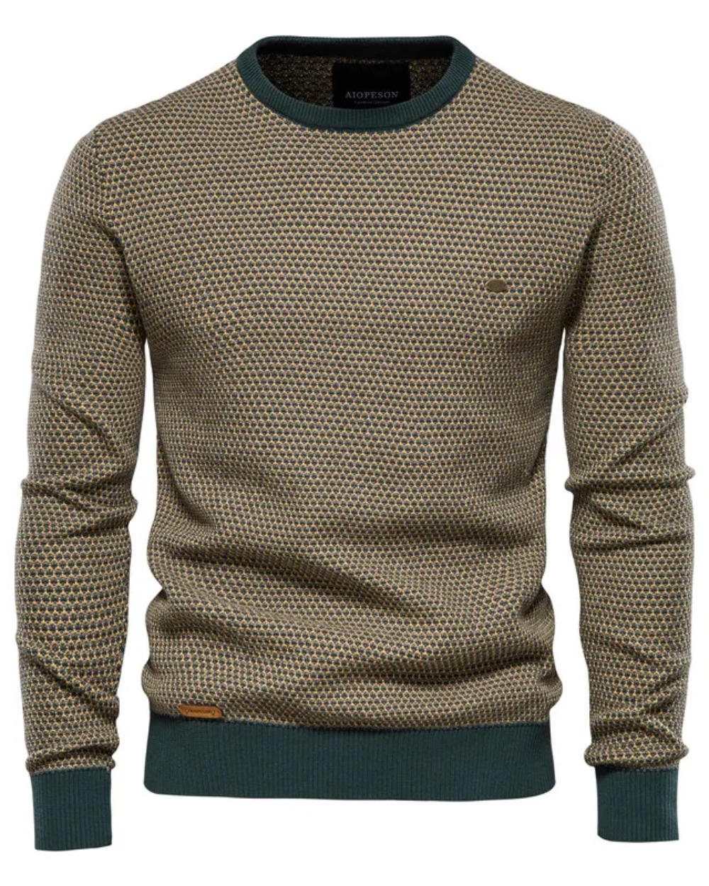 Mike - Men's Plaid Knit Sweater