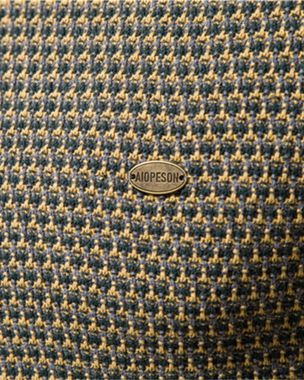 Mike - Men's Plaid Knit Sweater