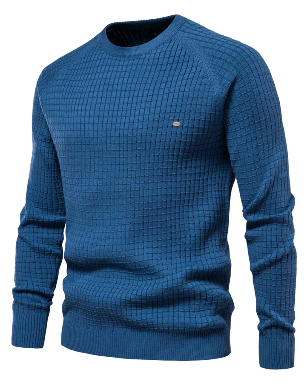 Seth - Men's Grid Pattern Sweater