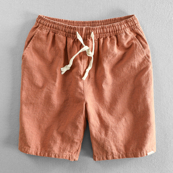 Paolo Linen Drawstring Shorts