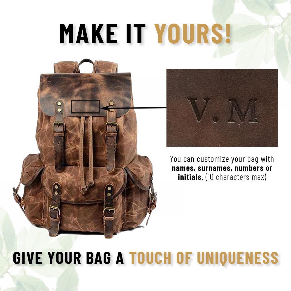 Canvas Leather Backpack | KAMLOOPS