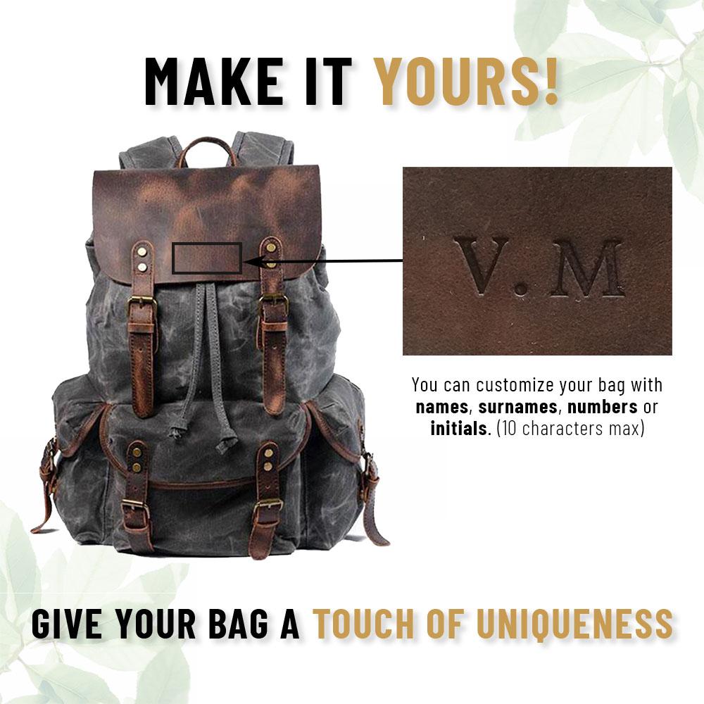 Canvas Leather Backpack | KAMLOOPS