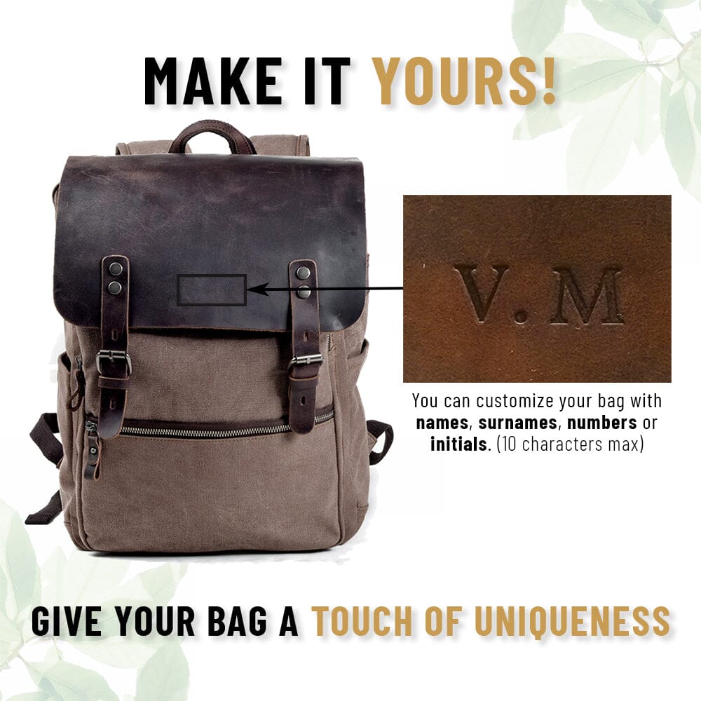 Cotton Canvas Backpack | MONCTON