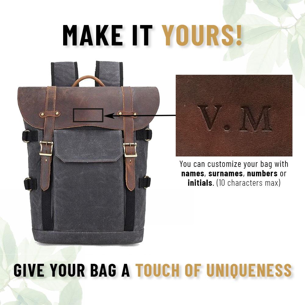 Canvas and Leather Camera Backpack | SPOKANE