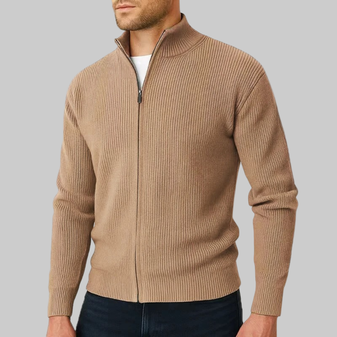 Preston | Ribbed Zip Sweater