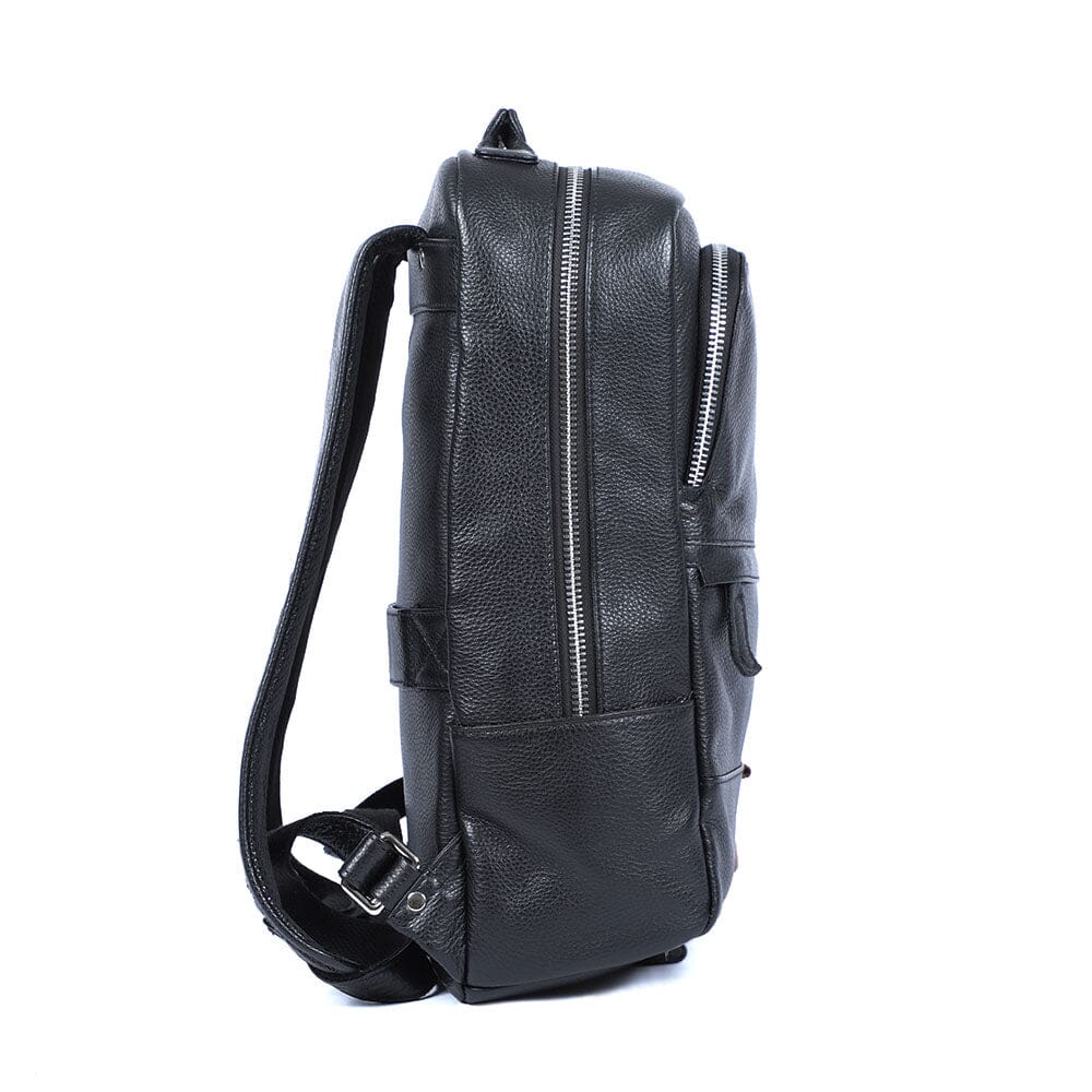 Black Leather Bookbag | SAN DIEGO