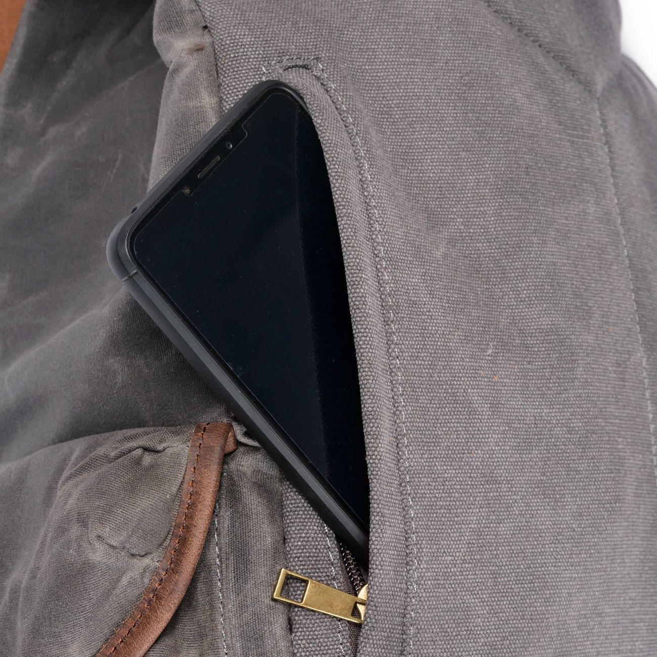 Canvas Leather Backpack | KAMLOOPS