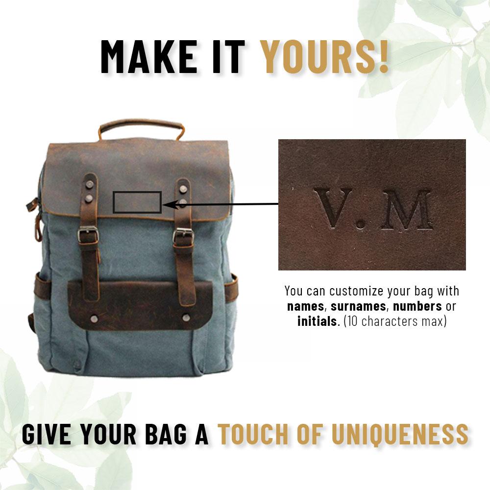 Canvas Laptop Backpack | SAGUENAY