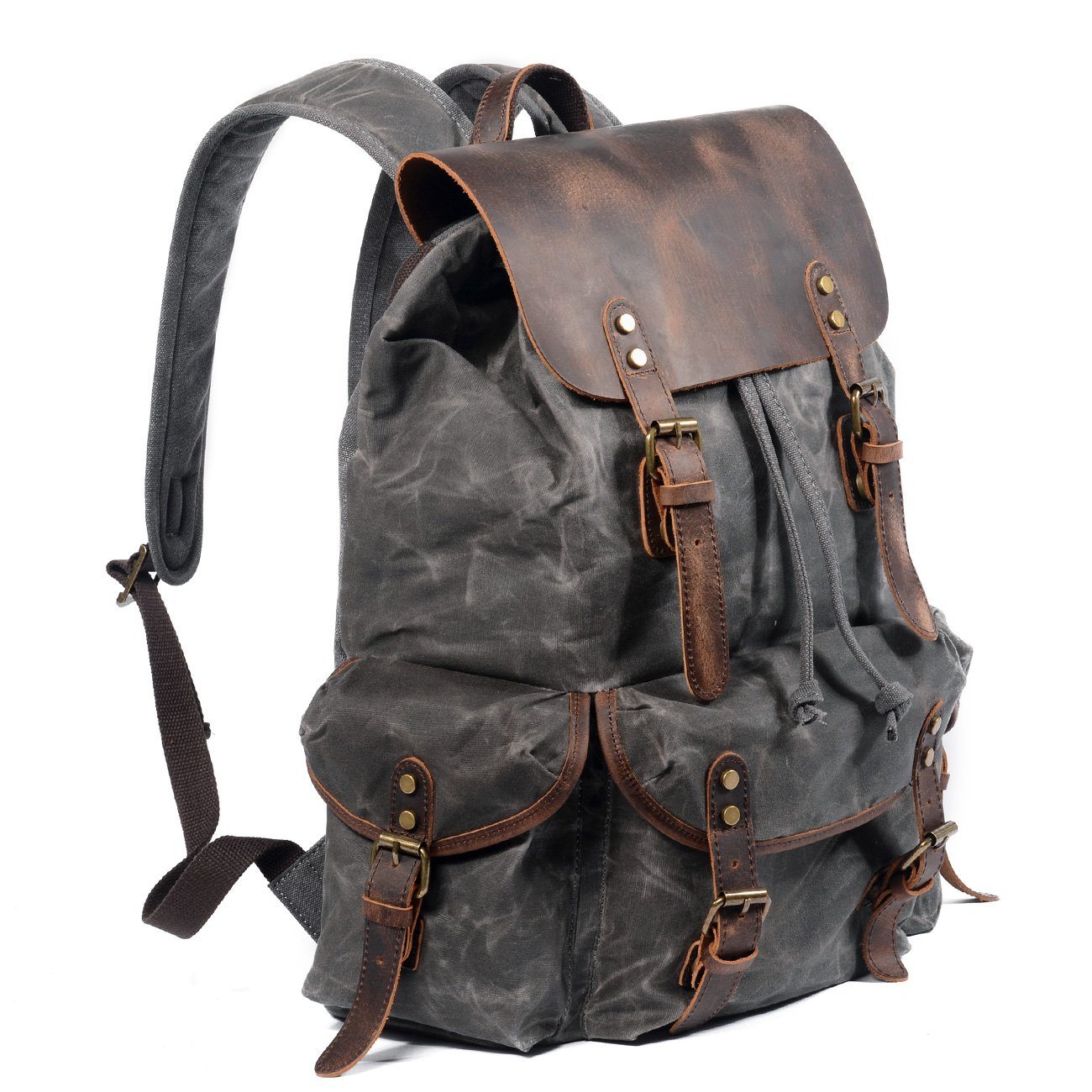 Canvas Leather Backpack | KAMLOOPS