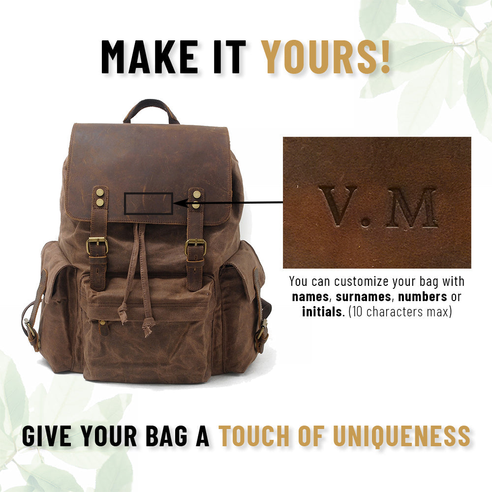 Waxed Canvas Backpack | REGINA