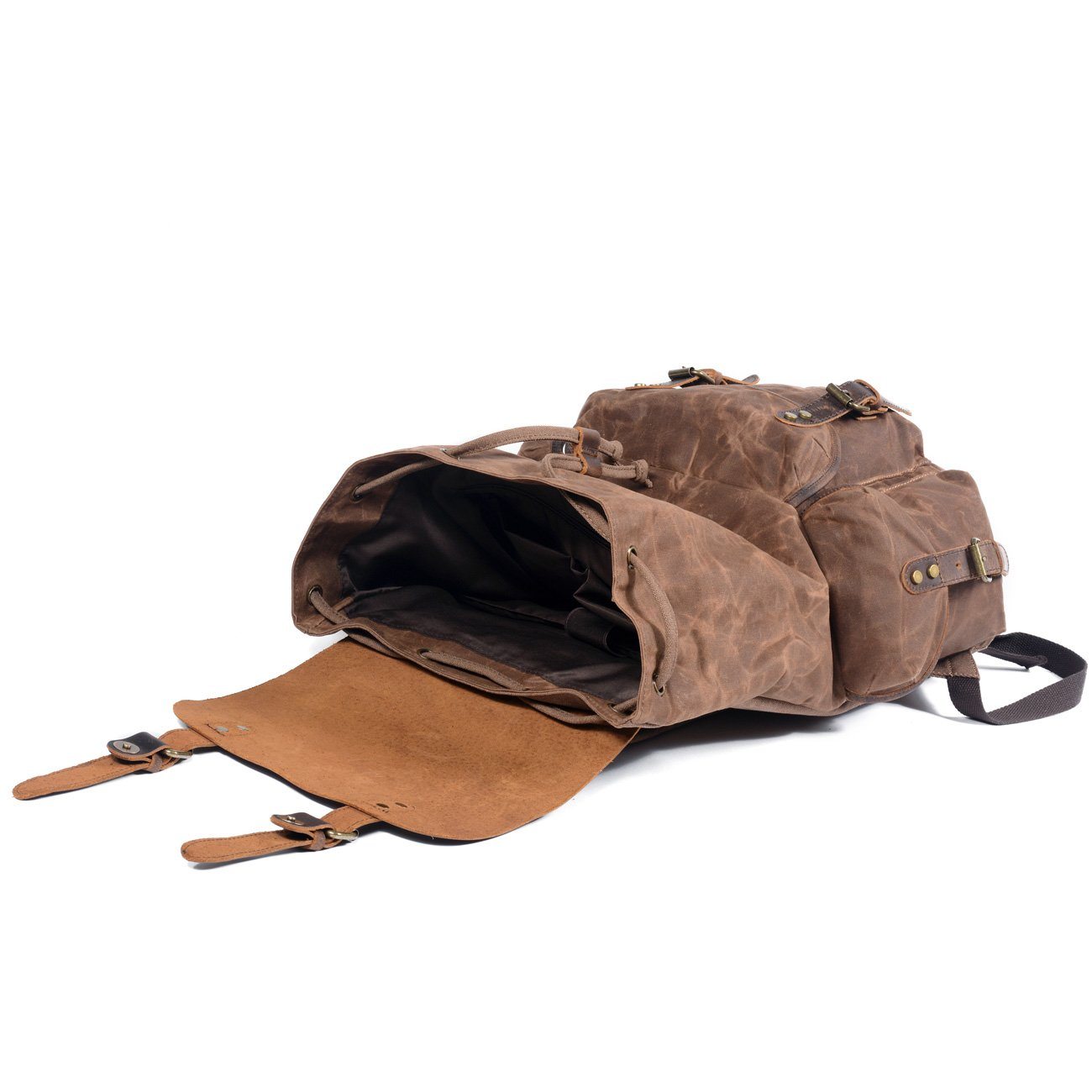 Canvas Leather Backpack | KAMLOOPS