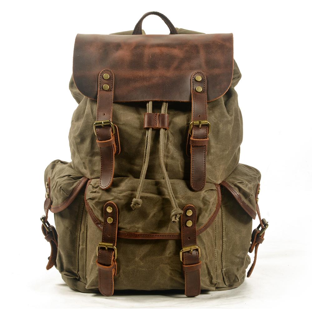Canvas Leather Backpack | KAMLOOPS