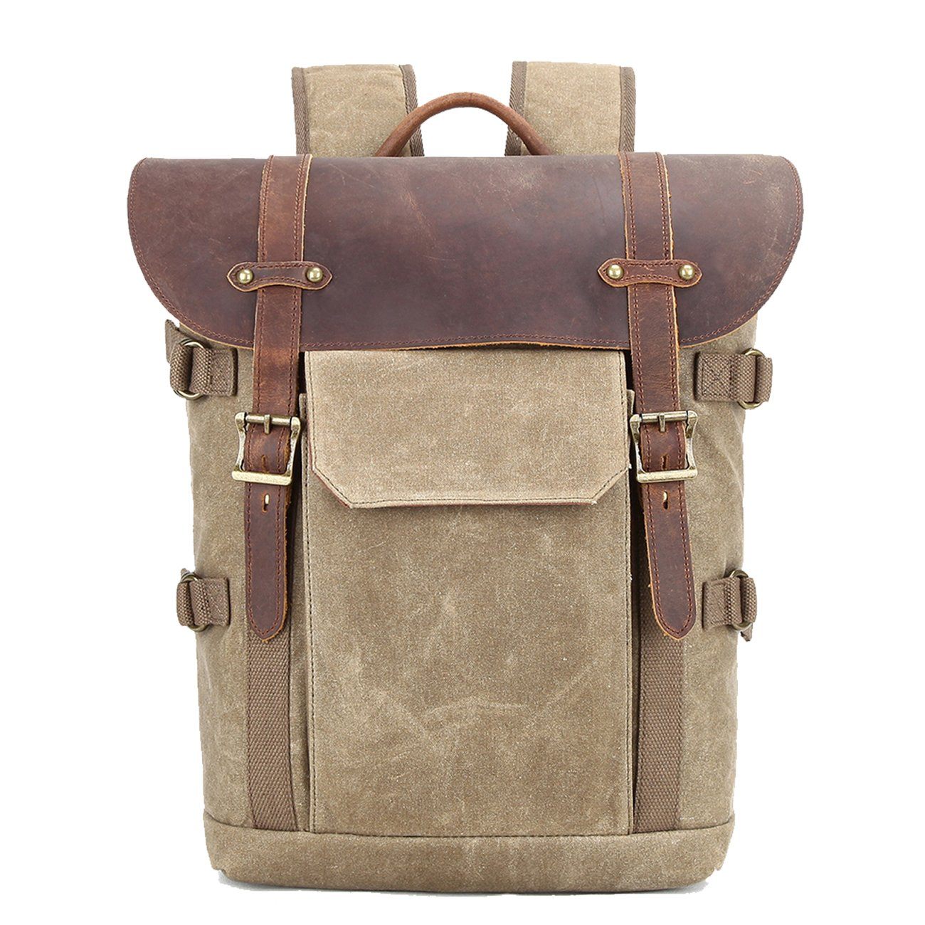 Canvas and Leather Camera Backpack | SPOKANE
