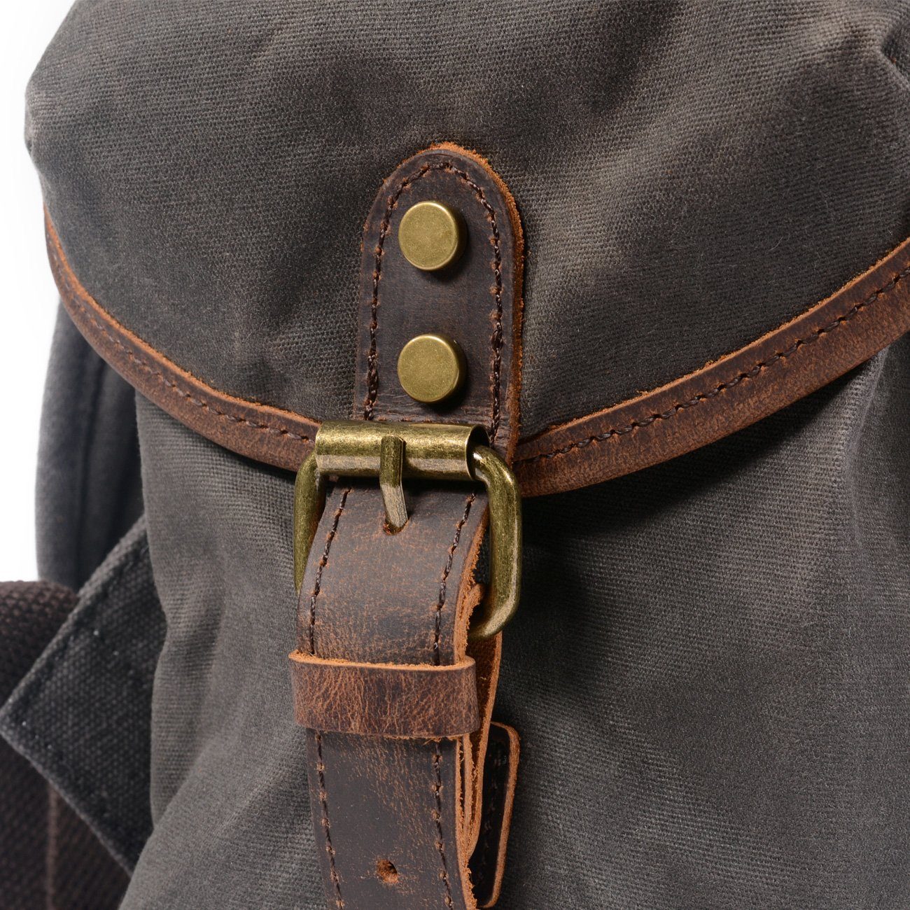 Canvas Leather Backpack | KAMLOOPS