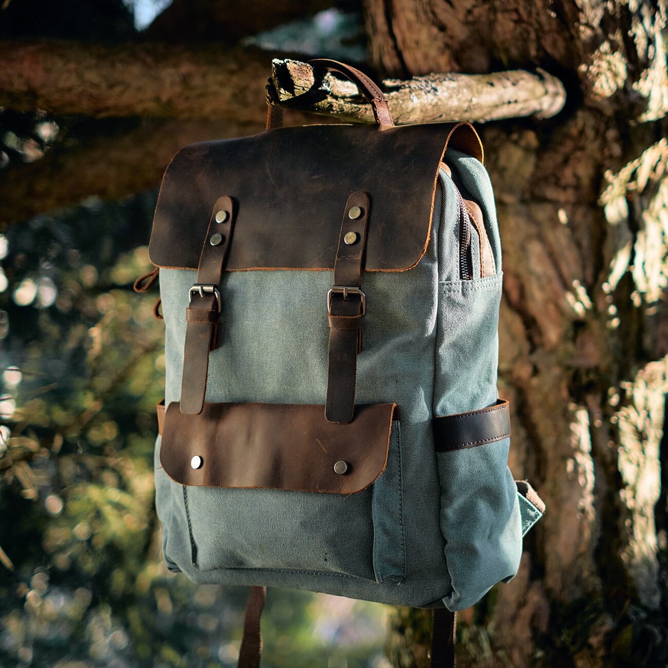 Canvas Laptop Backpack | SAGUENAY