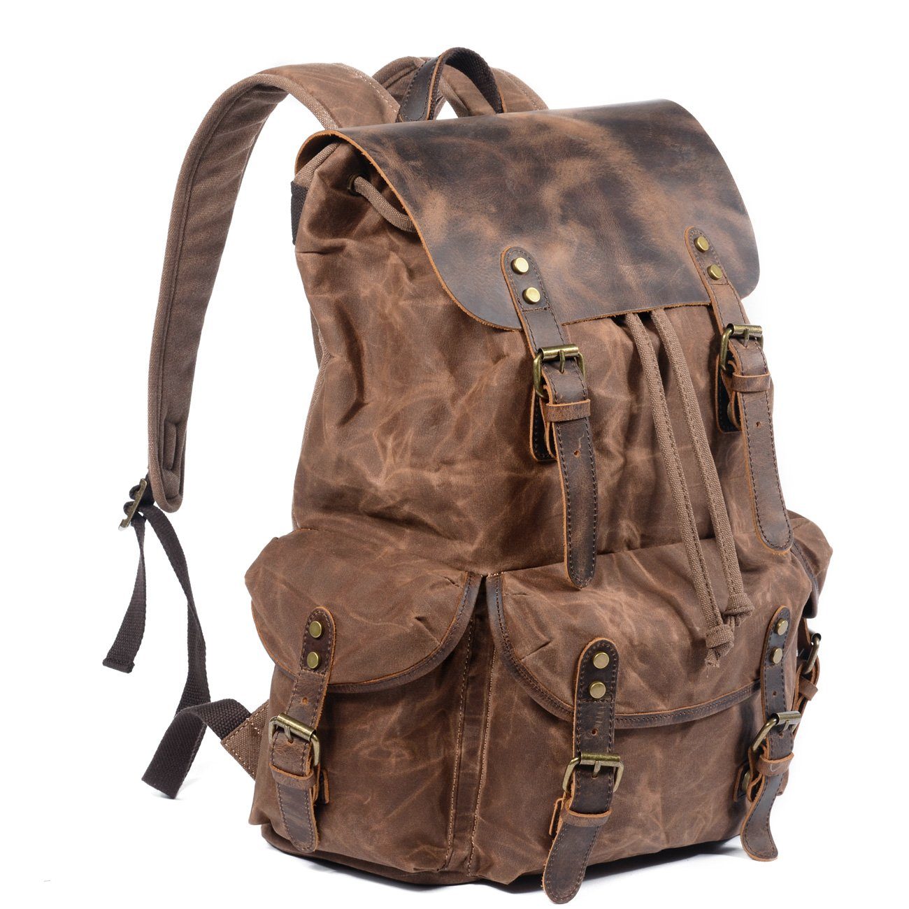 Canvas Leather Backpack | KAMLOOPS