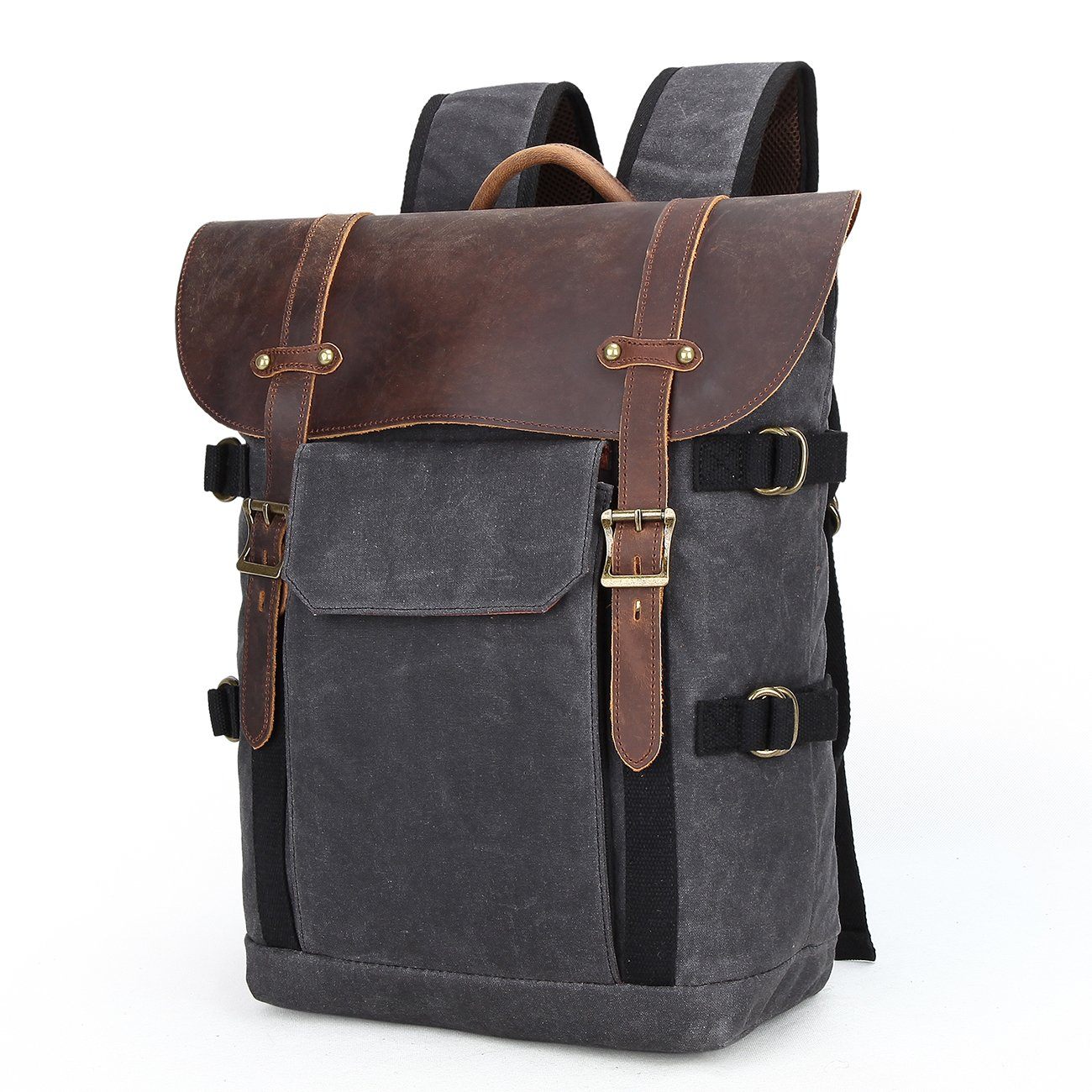 Canvas and Leather Camera Backpack | SPOKANE