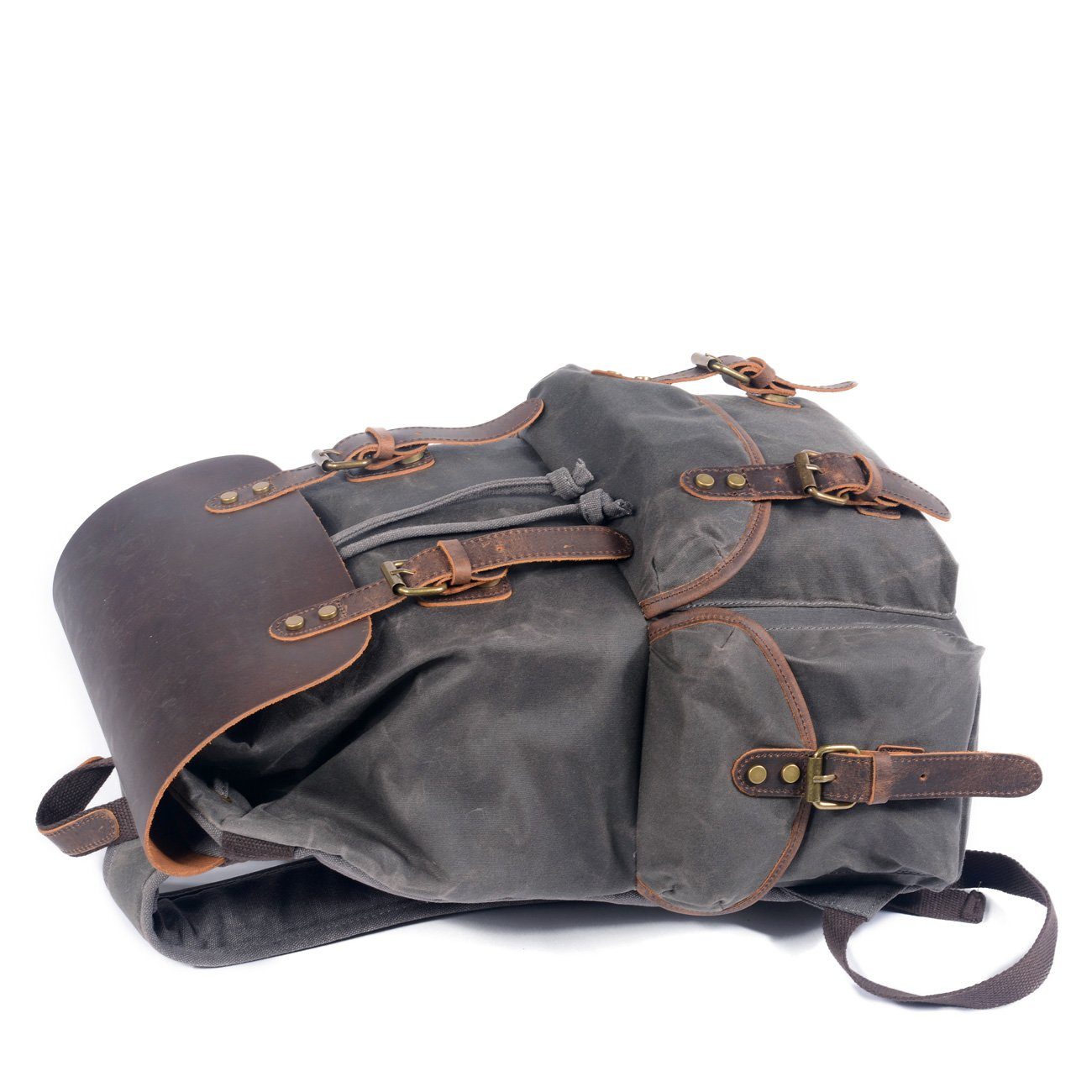 Canvas Leather Backpack | KAMLOOPS