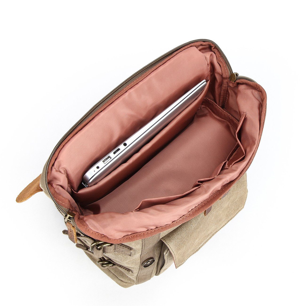 Canvas and Leather Camera Backpack | SPOKANE