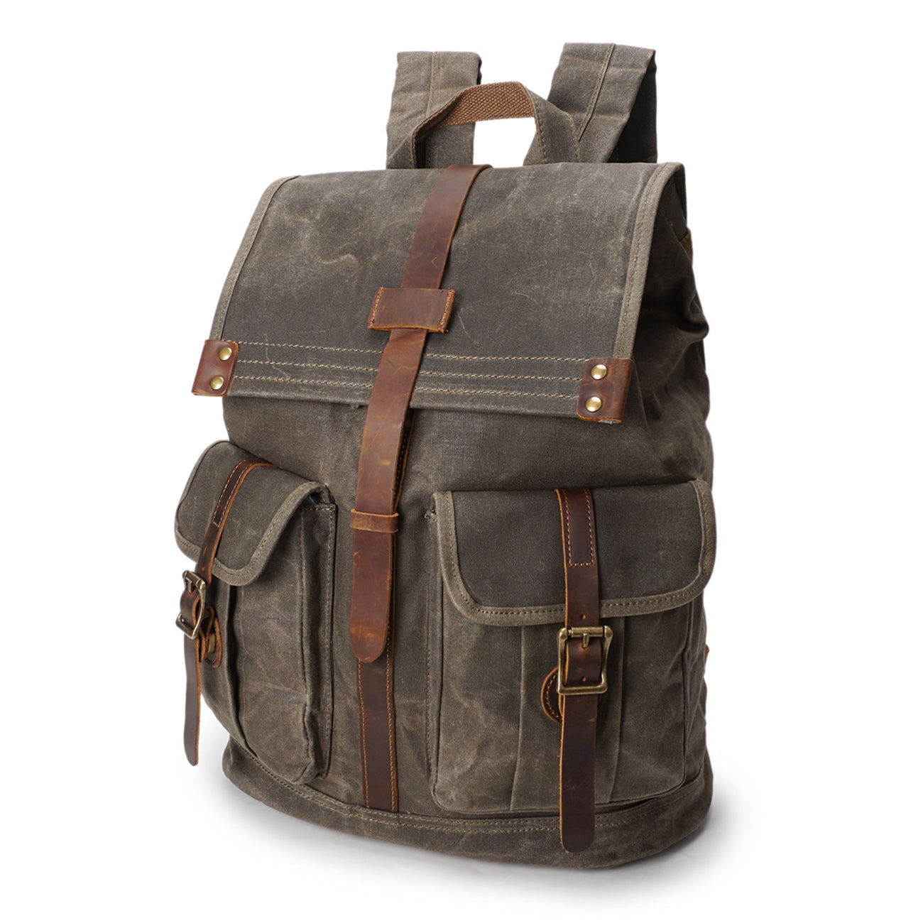 Vintage Canvas Backpack | CHARLOTTE