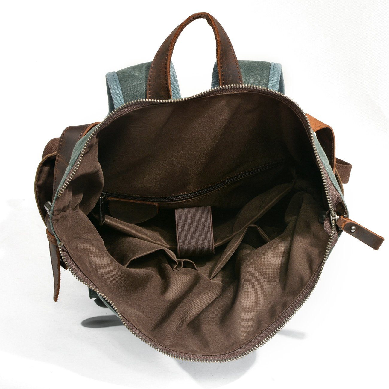 Waxed Canvas Roll Top Backpack | SHERBROOKE