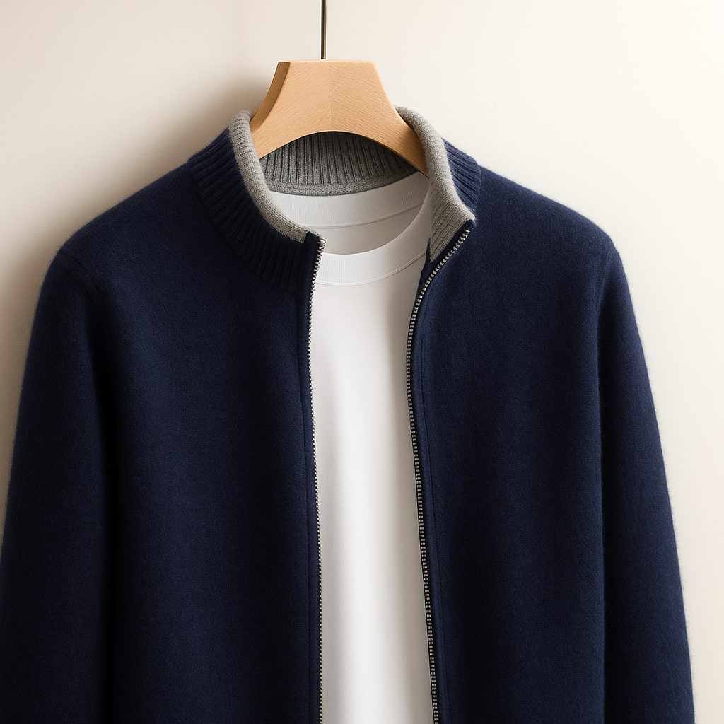 HARVEY™ | ELEGANT WOOL ZIP JACKET