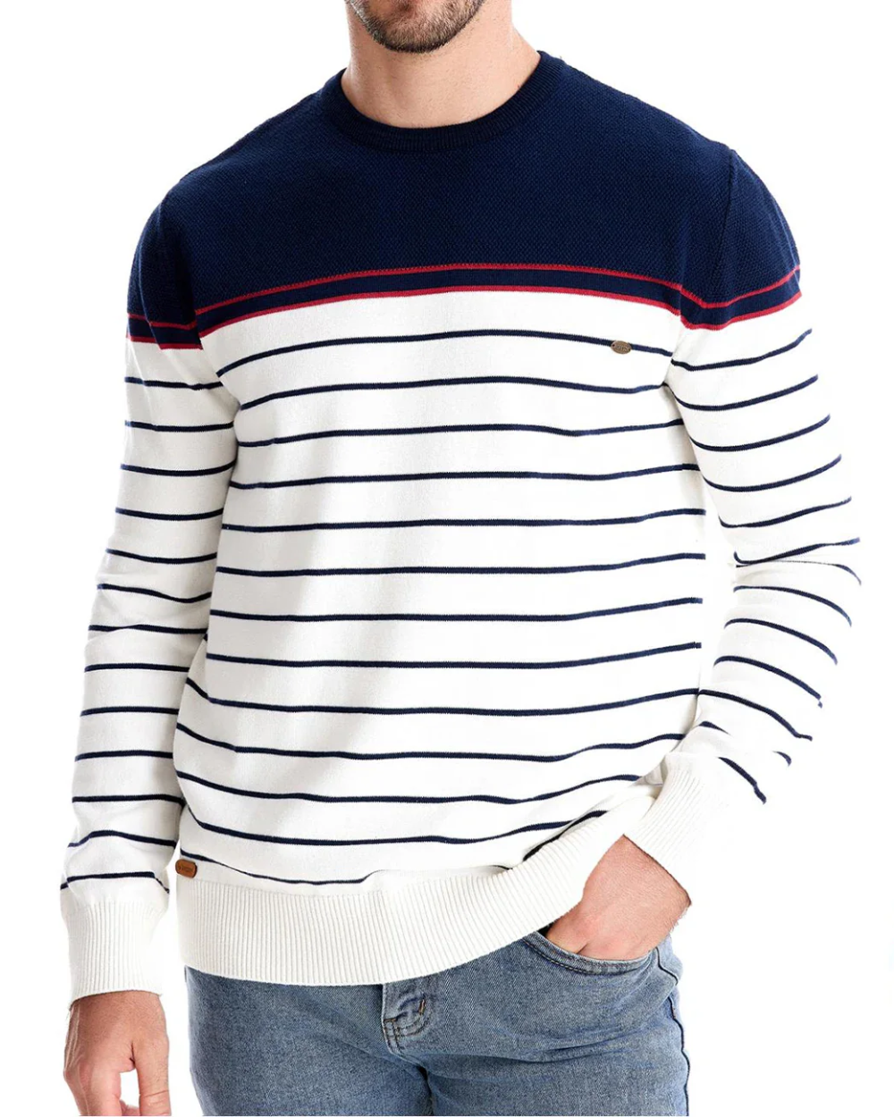 John - Striped Design Men's Sweater