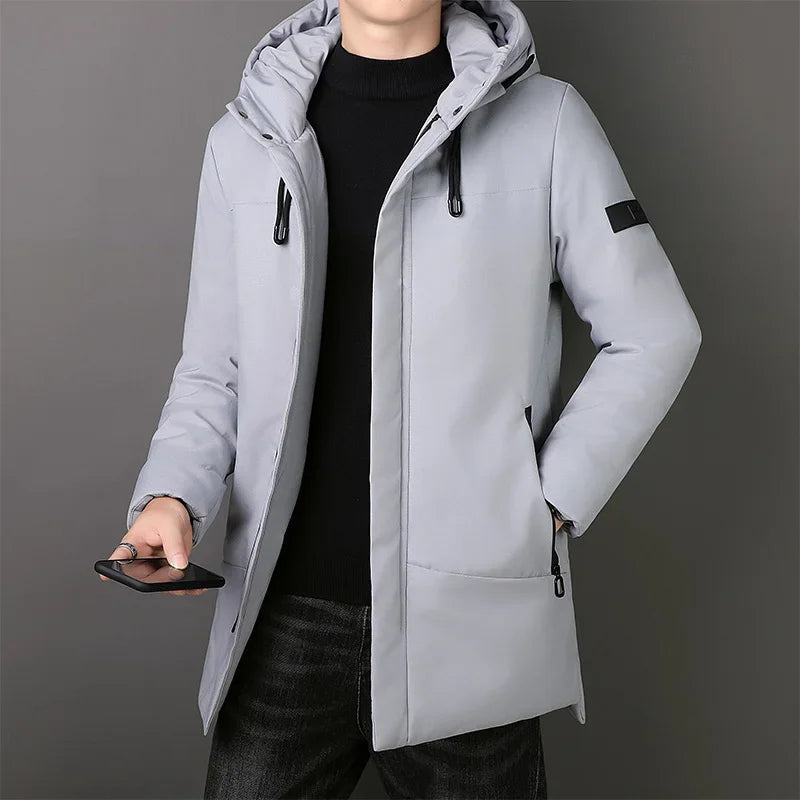 Elegant Long Men's Coat