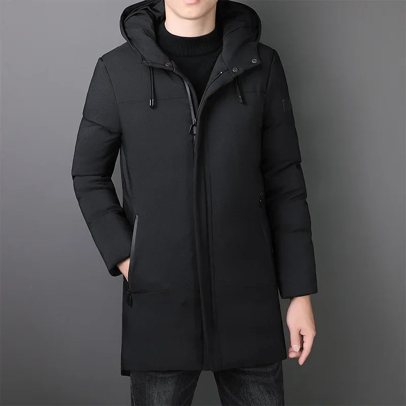 Elegant Long Men's Coat