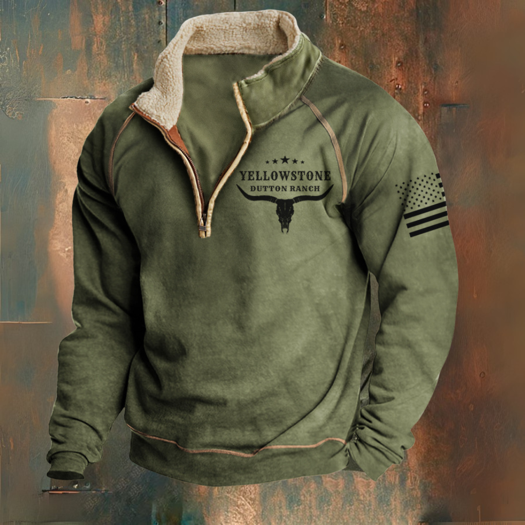 Wesley - Half-zip Comfortable Sweatshirt