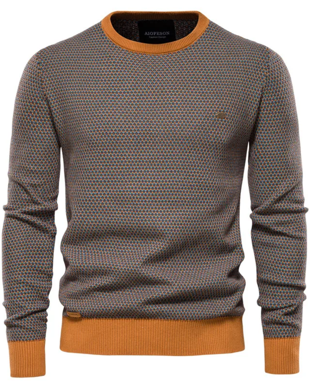 Mike - Men's Plaid Knit Sweater