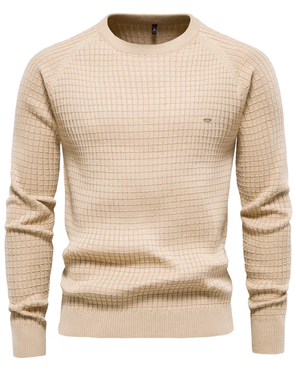 Seth - Men's Grid Pattern Sweater