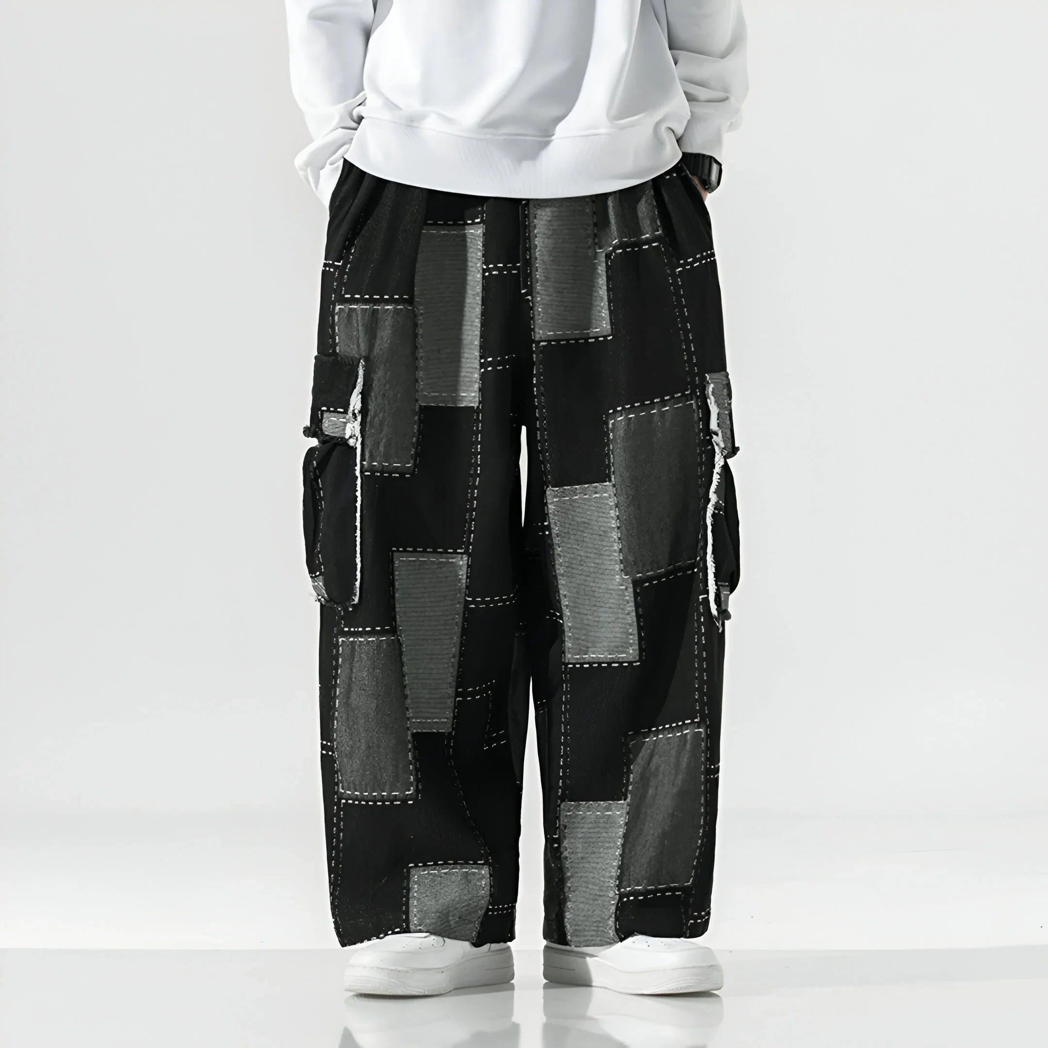 Lorenzo Patchwork Street Cargo Pants