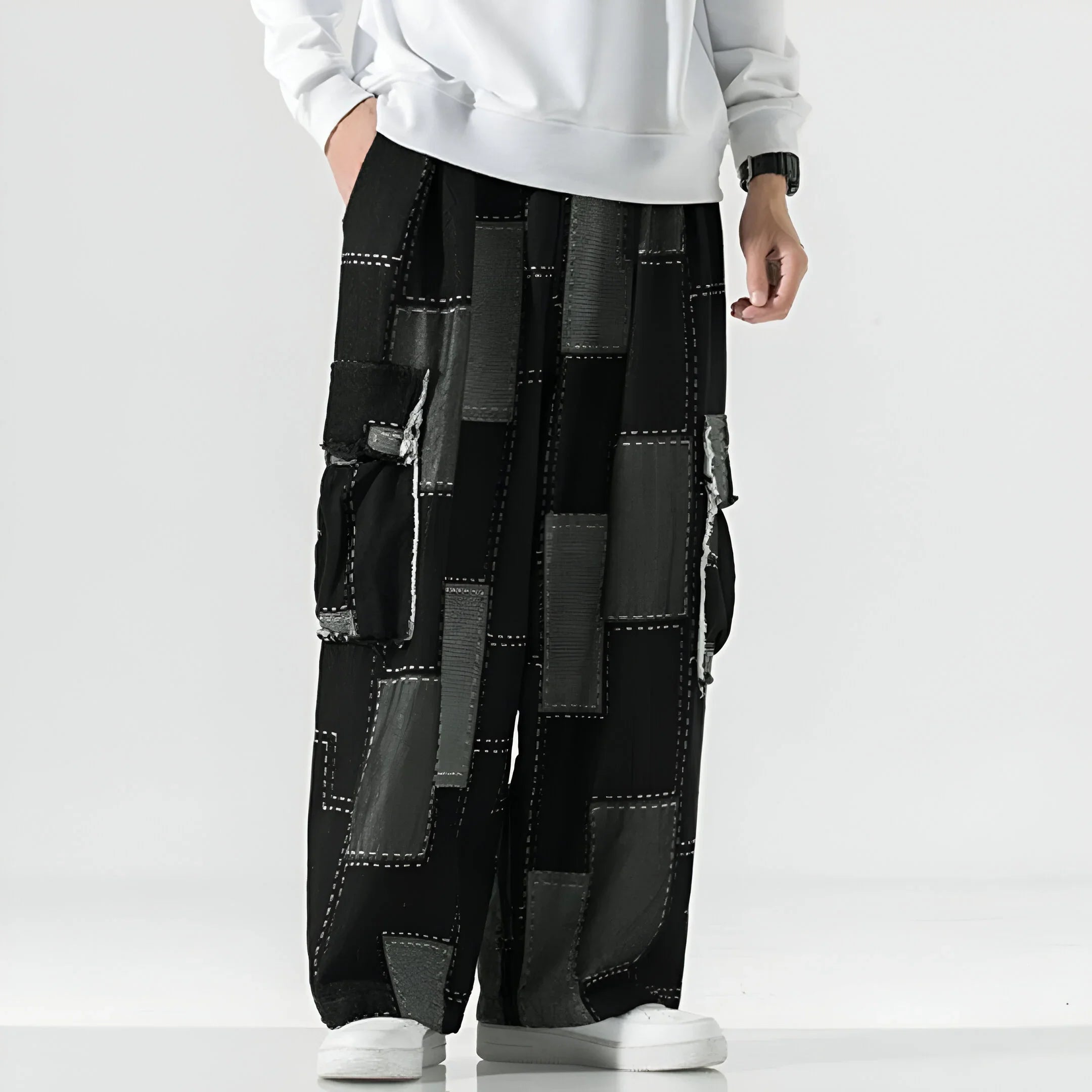 Lorenzo Patchwork Street Cargo Pants