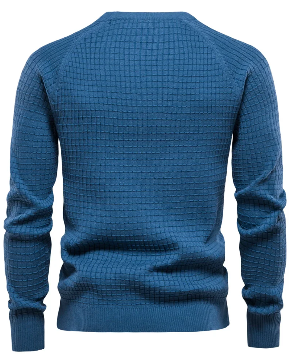 Seth - Men's Grid Pattern Sweater