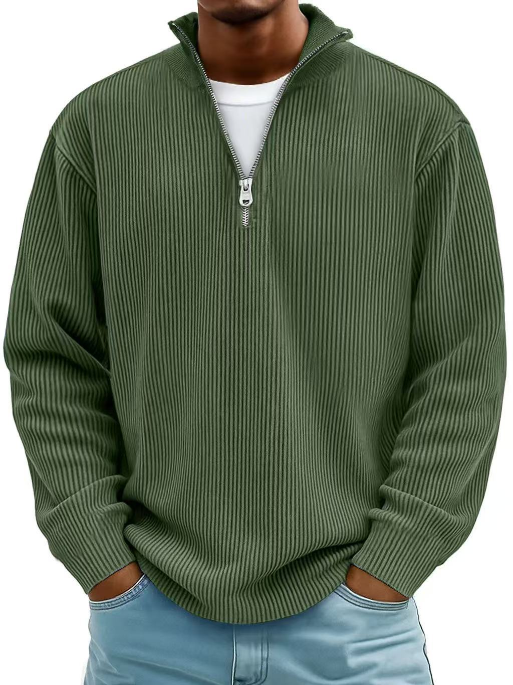 Calix | Curduroy Zip Up Sweater