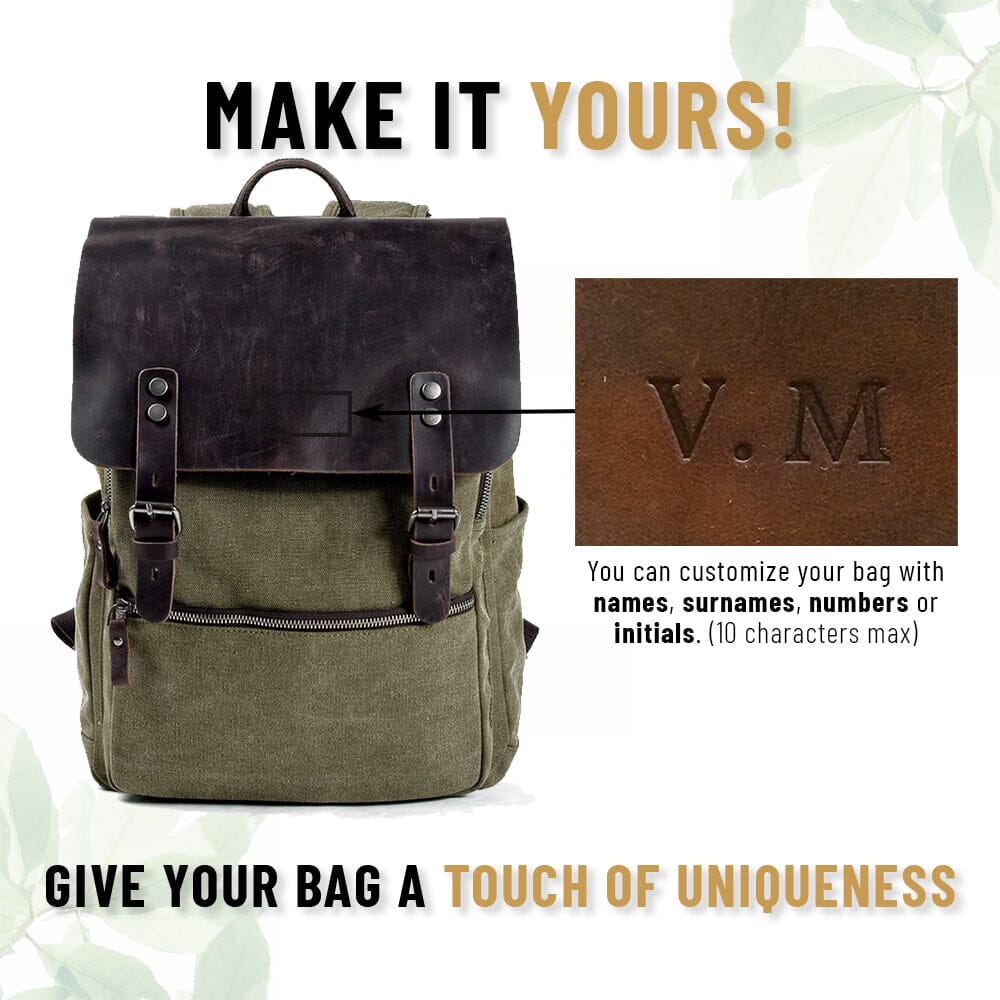 Cotton Canvas Backpack | MONCTON