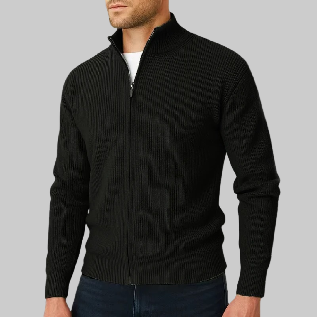 Preston | Ribbed Zip Sweater