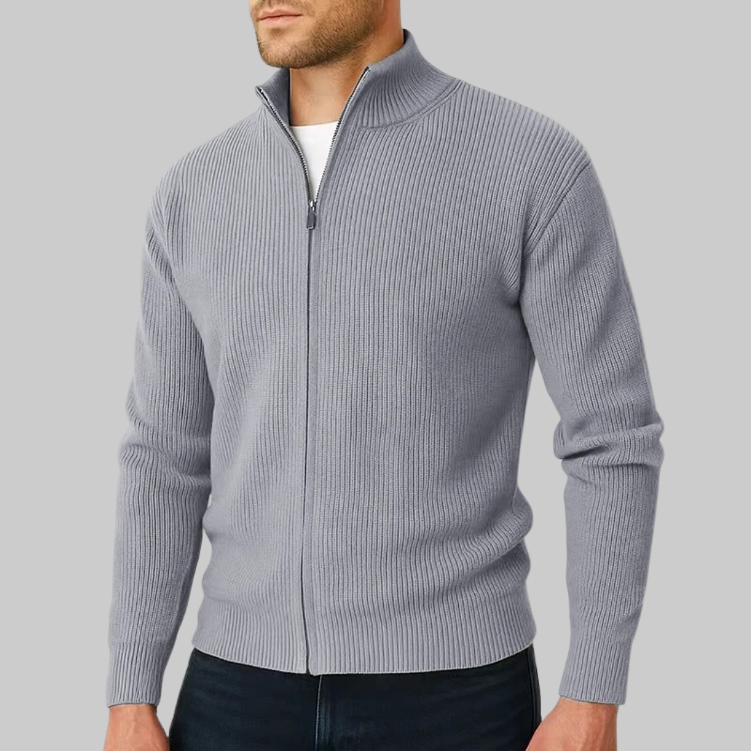 Preston | Ribbed Zip Sweater