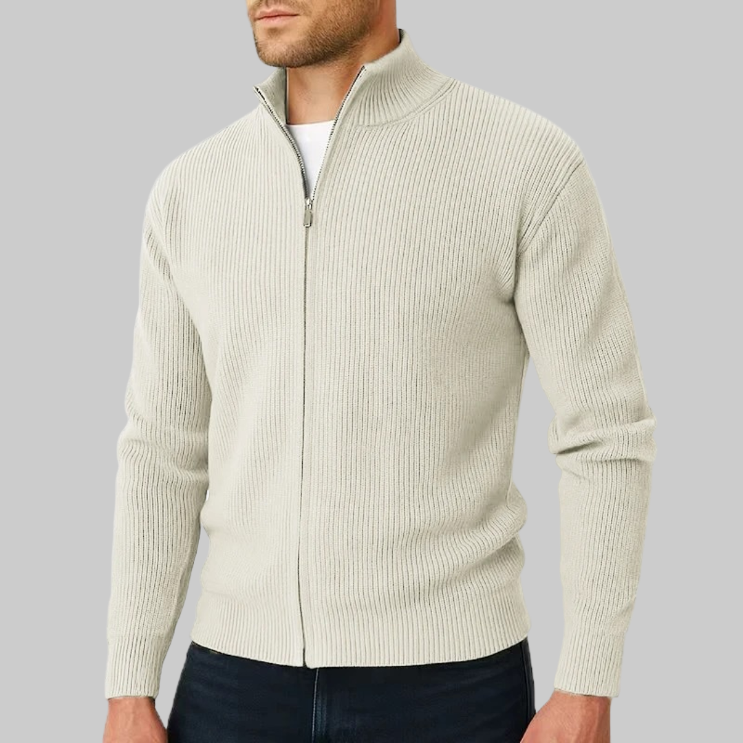 Preston | Ribbed Zip Sweater