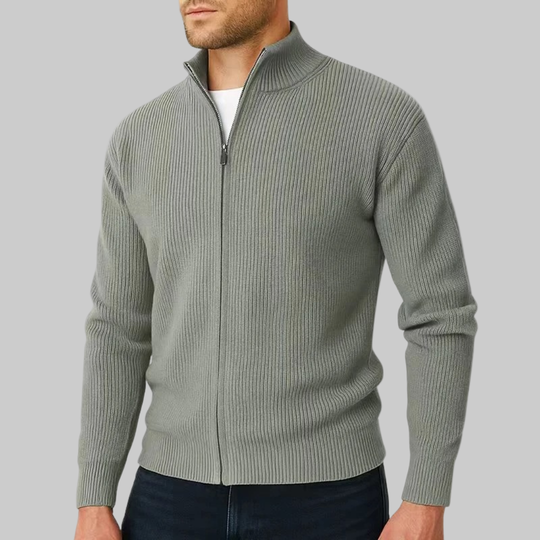 Preston | Ribbed Zip Sweater