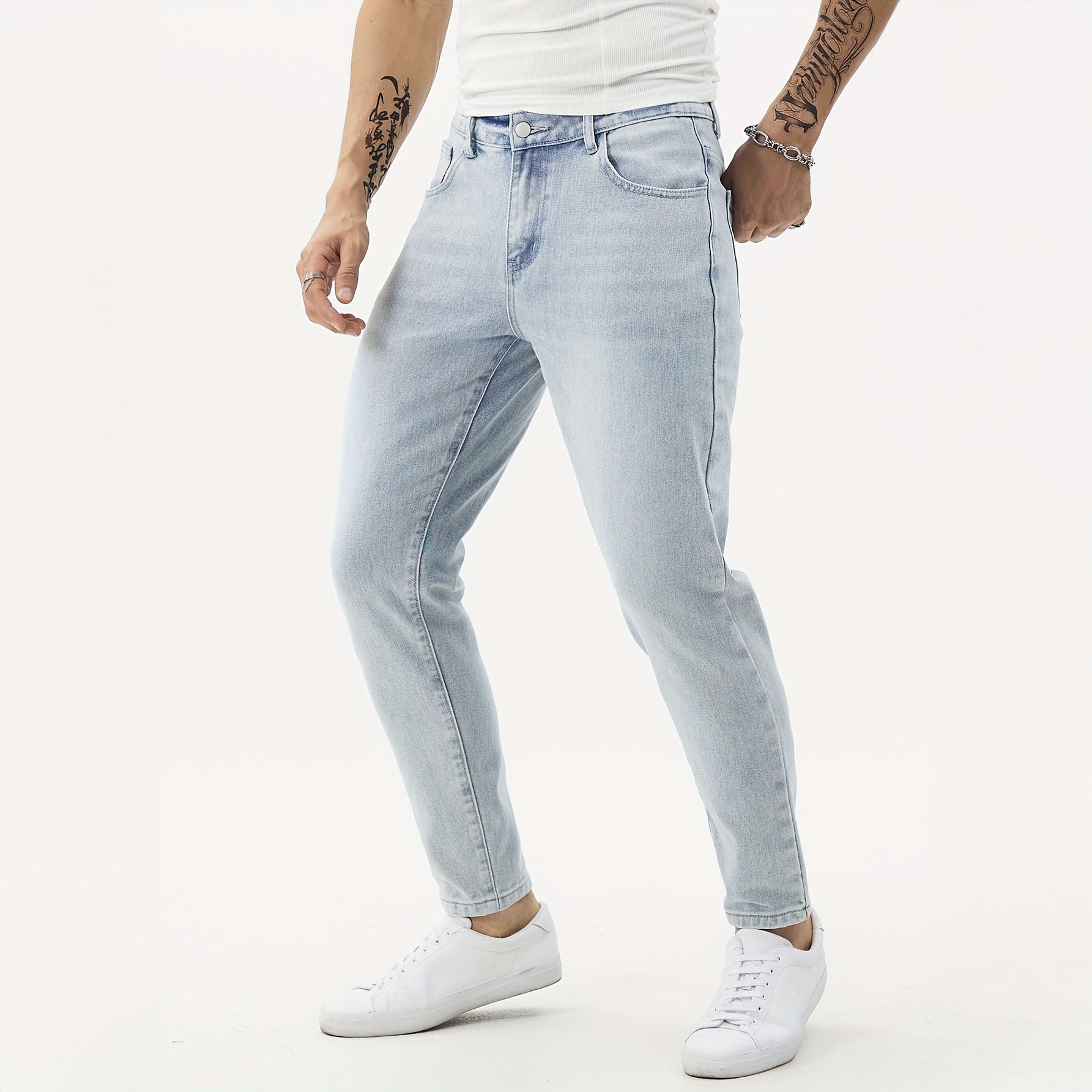 Thiago Tapered Cotton Jeans