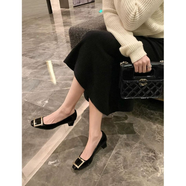 Narella™ | Elegant sandals with mid-high heel and square toe