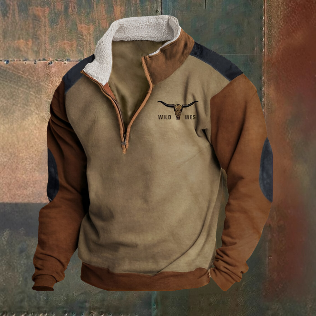 Demi - Half-zip Comfortable Sweatshirt