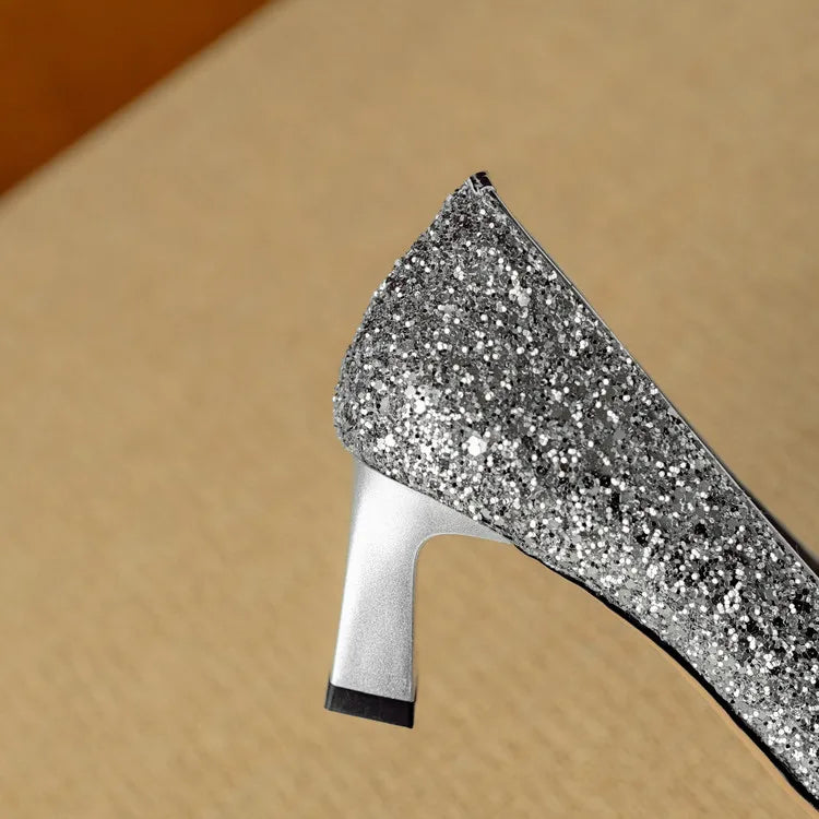 Clara | Gloria Glitter Pumps